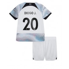 Liverpool Diogo Jota #20 Bortaställ Barn 2022-23 Korta ärmar (+ Korta byxor)